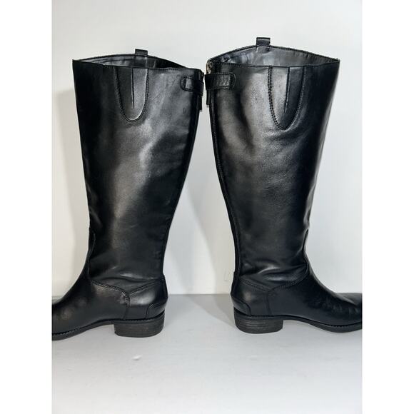 Sam Edelman Penny2 Riding Boots Black Leather Equestrian Women's 7.5 - Picture 3 of 7